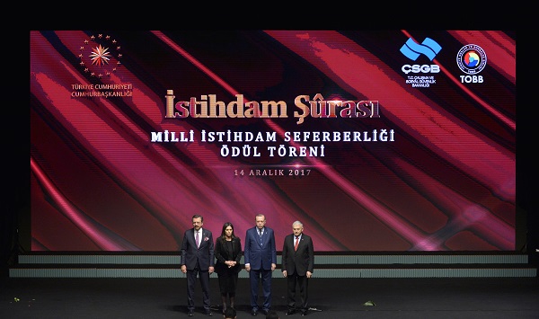 ATB MİLLİ İSTİHDAM SEFERBERLİĞİ ÖDÜL TÖRENİNE KATILDI